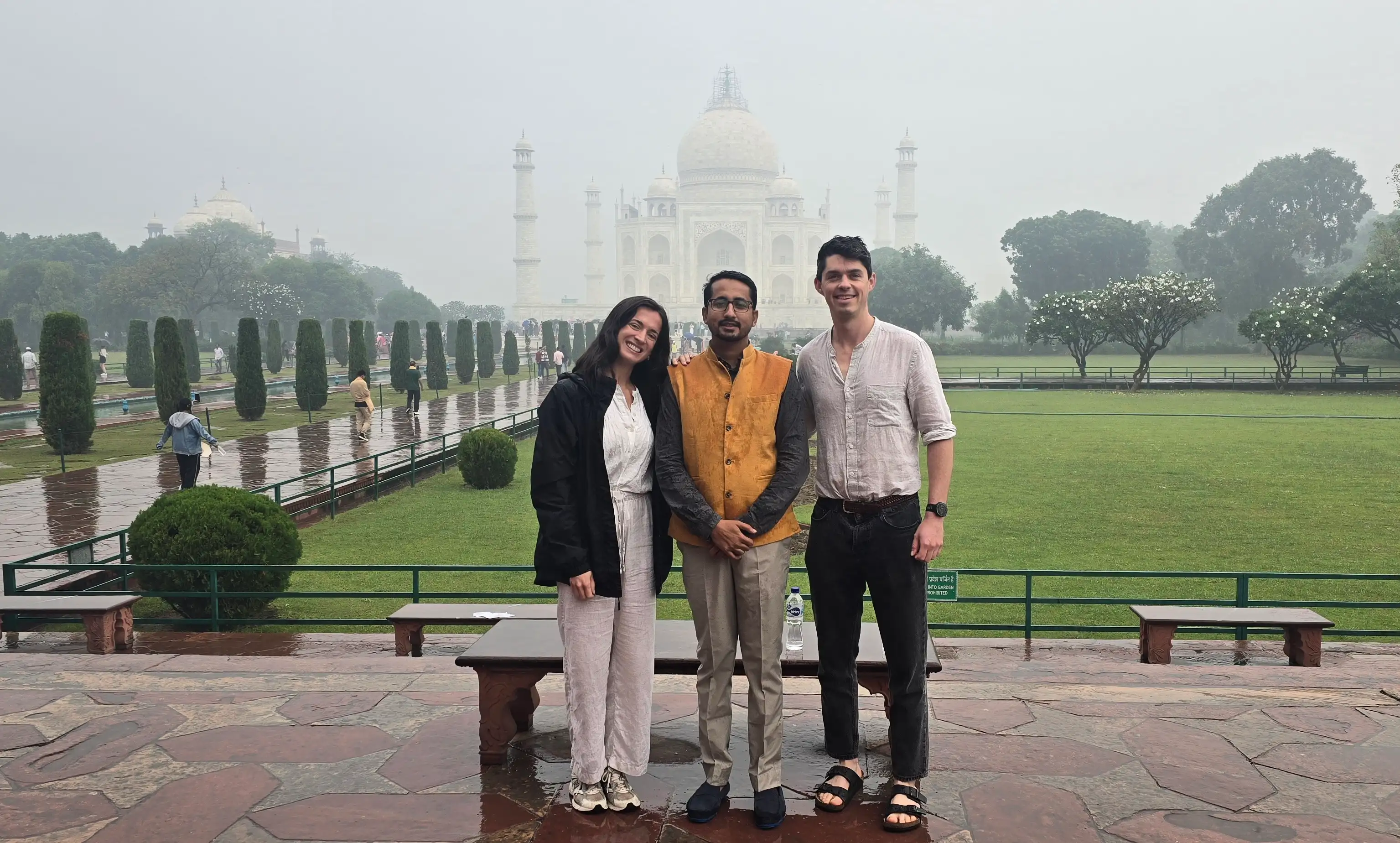 Riyaz Khan at the Taj Mahal
