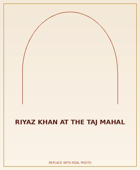 Riyaz Khan at the Taj Mahal