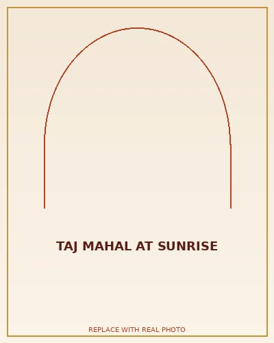 Taj Mahal at sunrise