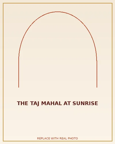 The Taj Mahal at sunrise