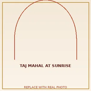 Taj Mahal at sunrise