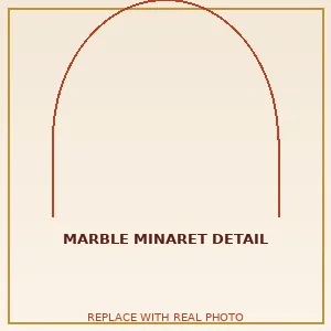 Marble minaret detail