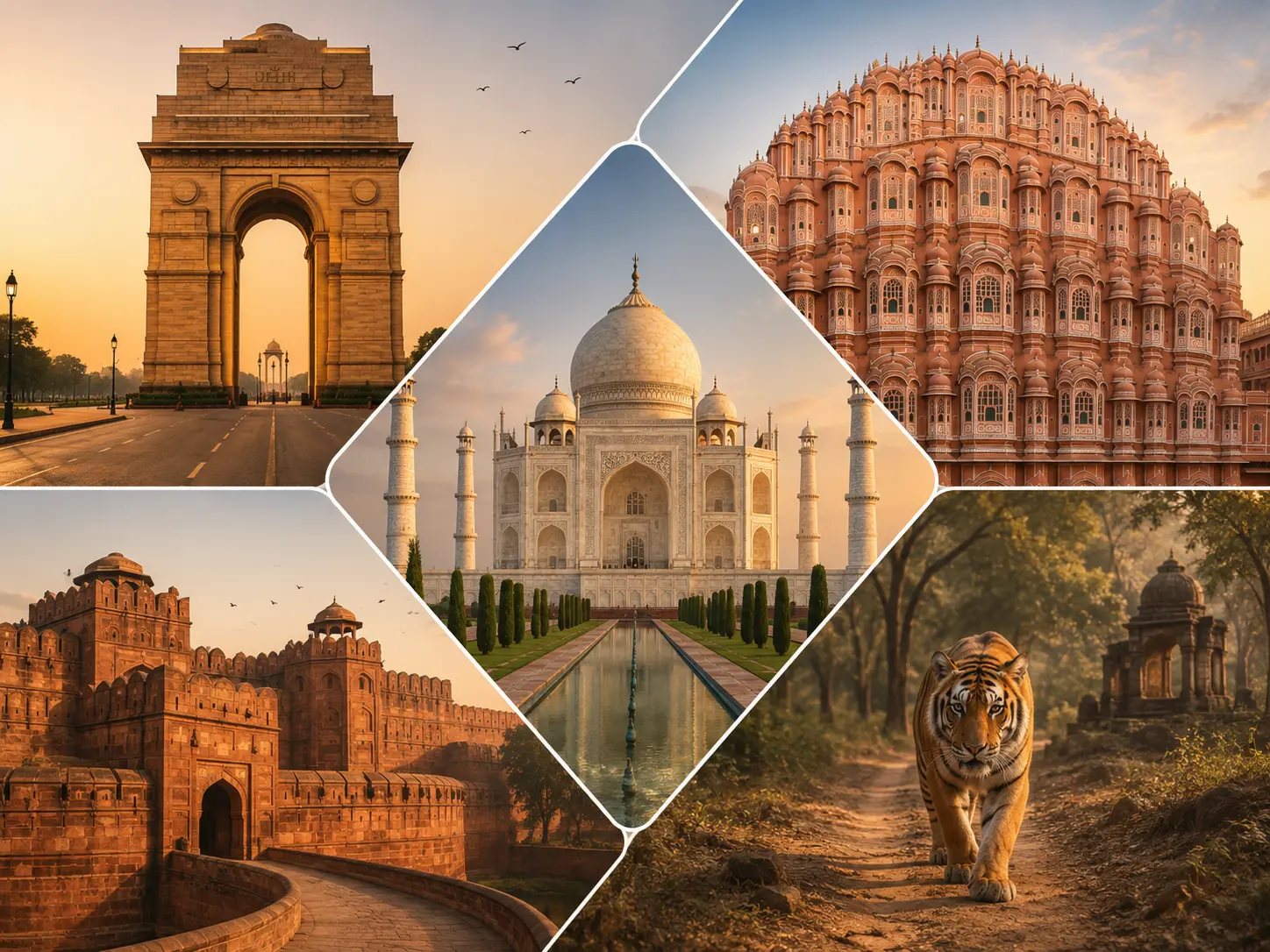 Golden Triangle with Ranthambore, TourGuideTaj private tour